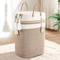Woven Laundry Basket for Clothes, 100 L Large Rectangle Laundry Hampers by WENMER
