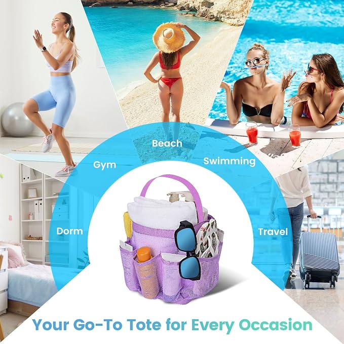 Mesh Shower Caddy for College Dorm Room Essentials for Girls - Image 6