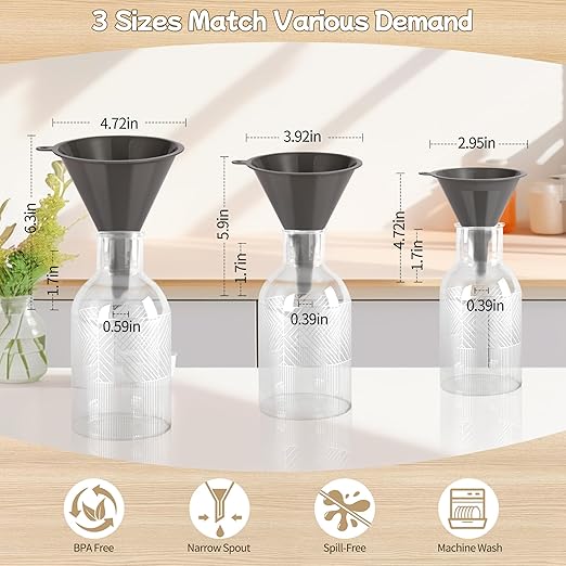 Plastic Kitchen Funnel Set of 3 - Image 3
