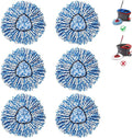 BonusLife 6-Pack Mop Head for O-Ceda RinseClean Spin Mop Refill 2-Tank System by BonusLifeInc