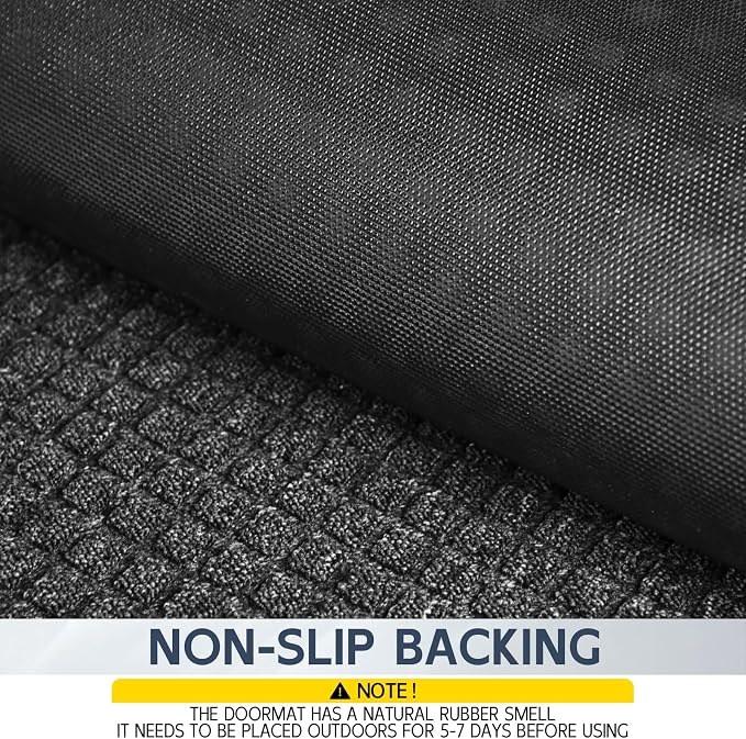 Indoor Outdoor Front Door Mats, Garage Entrance, Stain and Fade Resistant - Image 6