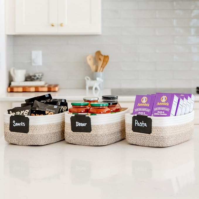 NaturalCozy 11.8"x8"x4.5” Storage Baskets - Image 4