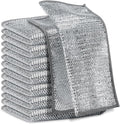 5Pcs Non Scratch Wire Dishcloth, Steel Metal Wire Cloth Mesh Miracle Cleaning by Unknown