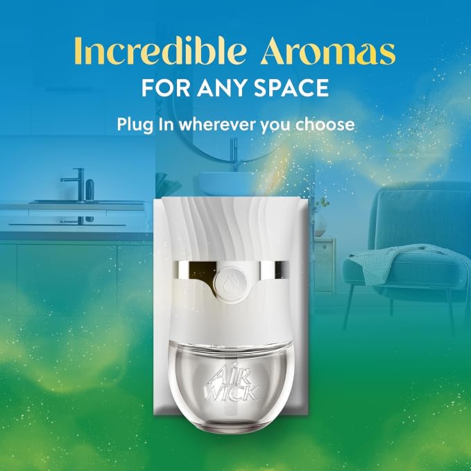 Air Wick Plug in Scented Oil Refill, 7 ct, Fresh Linen, Air Freshener, - Image 3