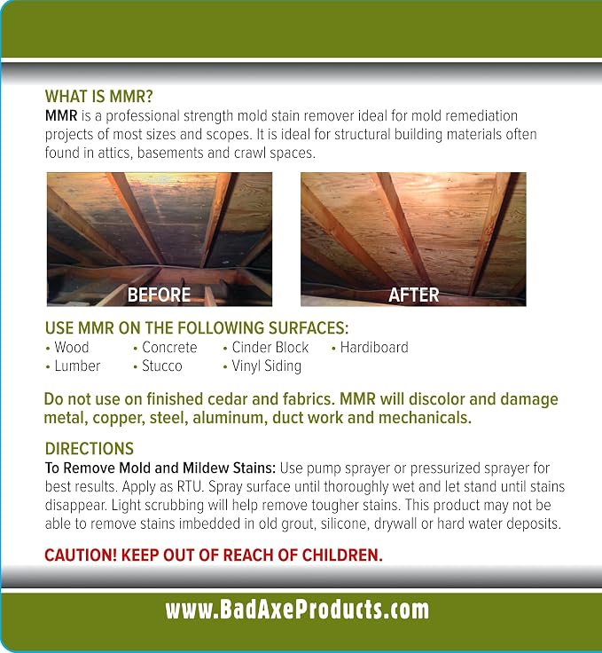 Bad Axe MMR Instant Mold Stain and Mildew Stain Remover - Image 6