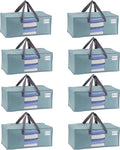 VENO 8 Pack Moving Bags for College, Heavy-Duty Storage Totes, Moving Boxes and by Veno