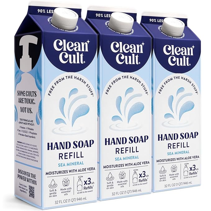 Cleancult - Liquid Hand Soap Refills - Sea Minerals - Gentle On Sensitive Skin by Cleancult
