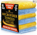 Edgeless Microfiber Towels for Cars – 6pk by MightyCleaner
