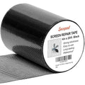 Black Window Screen Repair Tape, 4 in X 20 FT Kit by Secopad