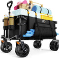Collapsible Wagon Cart Heavy Duty Foldable, Folding Beach Wagon by Uyittour