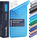 homerella® Bathtub Mat Non Slip 35x16, Incl. Hooks by Homerella