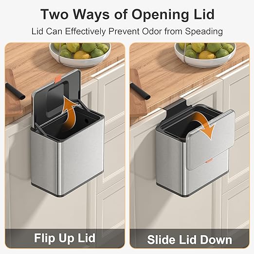Mbillion Kitchen Compost Bin Hanging Trash Can - Image 3