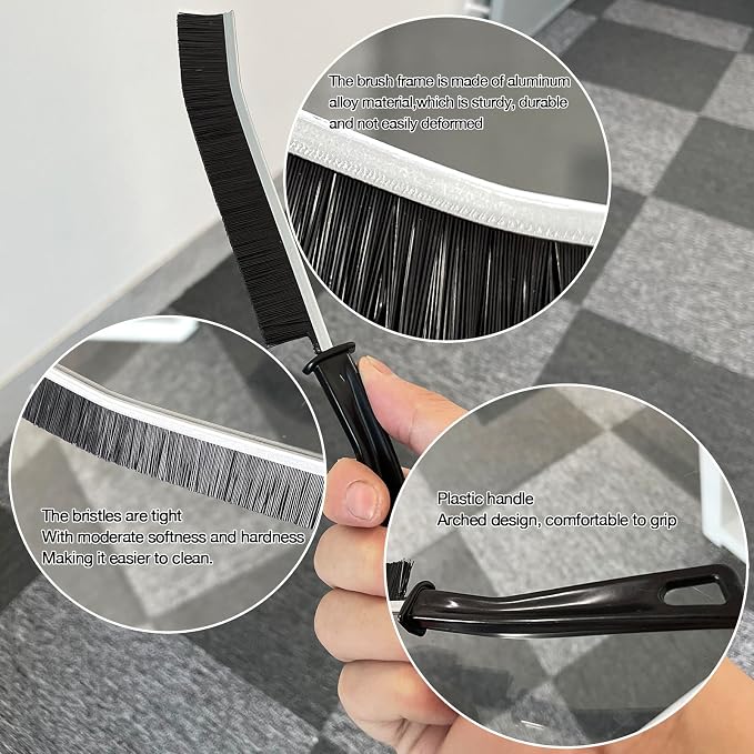 20 Pcs Crevice Cleaning Brush, Bathroom Gap Brush, Grout Cleaner Brush Hard - Image 4