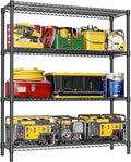 IZEUK 4-Tier Metal Garage Shelving, Heavy Duty Adjustable Storage Rack Organizer by IZEUK