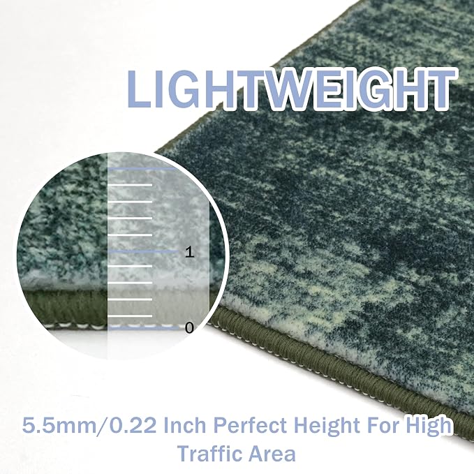 IOHOUZE Abstract Runner Rug 3x16 Ft Washable Runners - Image 5