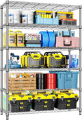 IZEUK 6-Tier Heavy Duty Metal Wire Shelving Unit, Adjustable Storage Rack by IZEUK