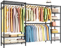 Expandable Heavy Duty Garment Rack Clothes Rack, Large Metal Closet Organizer by Golpart