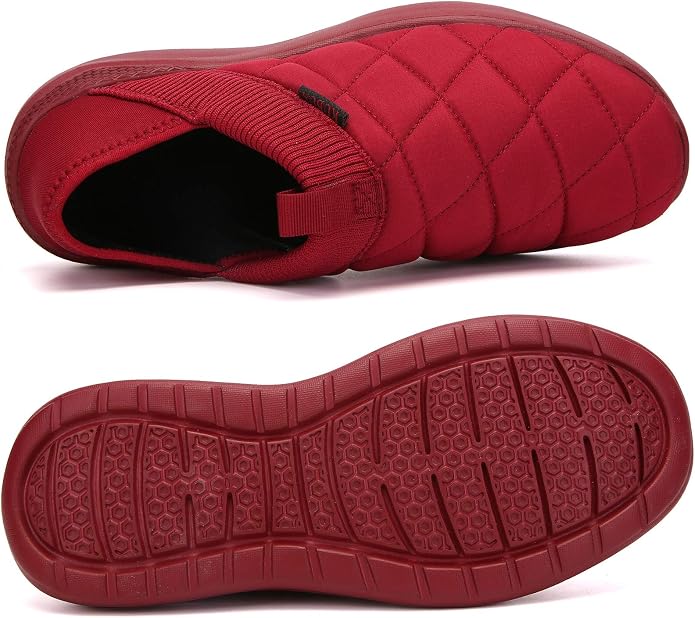 KUBUA Slippers for Men and Womens Indoor House Shoes Plush Slip on Outdoor - Image 3