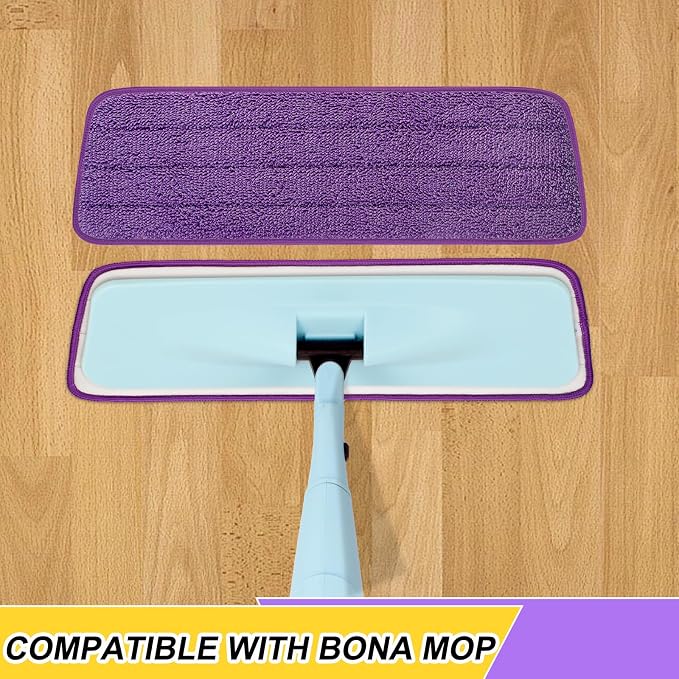 16.5 inch Reusable Mop Pads Microfiber Spray Mop Replacement Heads - Image 2