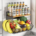 Magnetic Shelf for Fridge with Wood Lid, Fruit Potato and Onion Storage Bins by Unknown