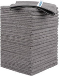 HOMEXCEL Grey Microfiber Cleaning Cloth, 24 Pack Cleaning Towels by HOMEXCEL