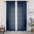 Chyhomenyc Sheer Curtains Extra Long 96 inch 2 PCS- Casual Style Airy & by Chyhomenyc