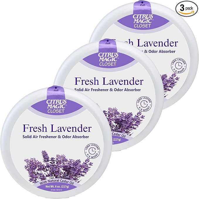 Citrus Magic For Closets Odor Absorbing Solid Air Freshener, Fresh Lavender by CitrusMagic