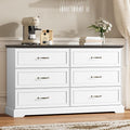6 Drawer Dresser for Bedroom, Rustic Farmhouse Dresser by Thacuok