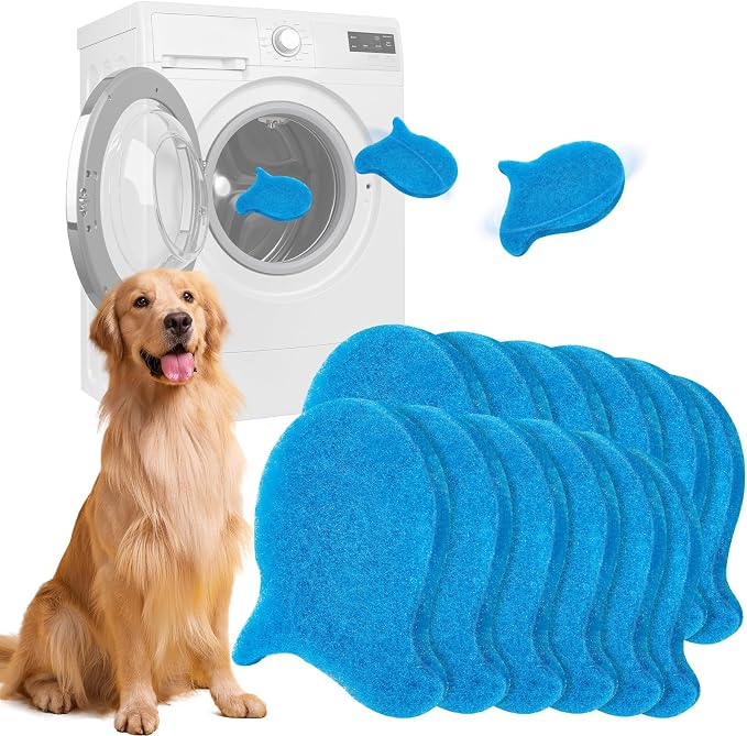 12PCS Pet Hair Remover for Laundry, Reusable Laundry Pet Hair Catcher, Soft by Unknown