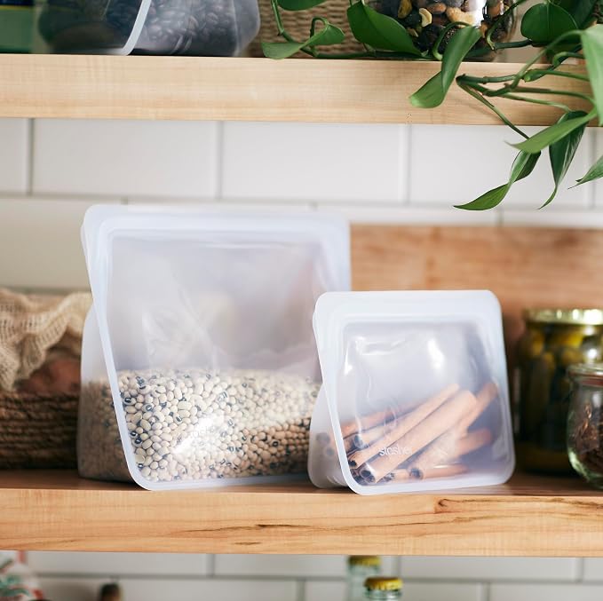 Stasher Premium Silicone Reusable Food Storage Stand-Up Mini Bag, Sous Vide - Image 2