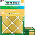 Filterbuy 15x20x1 Air Filter MERV 11 Allergen Defense Replacement, by Filterbuy