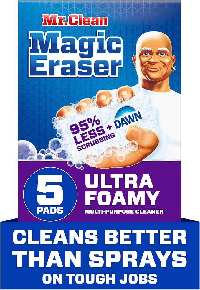 Mr. Clean Magic Eraser Foaming Sponge, All Purpose Cleaner, Dawn Cleaning Power by MrClean