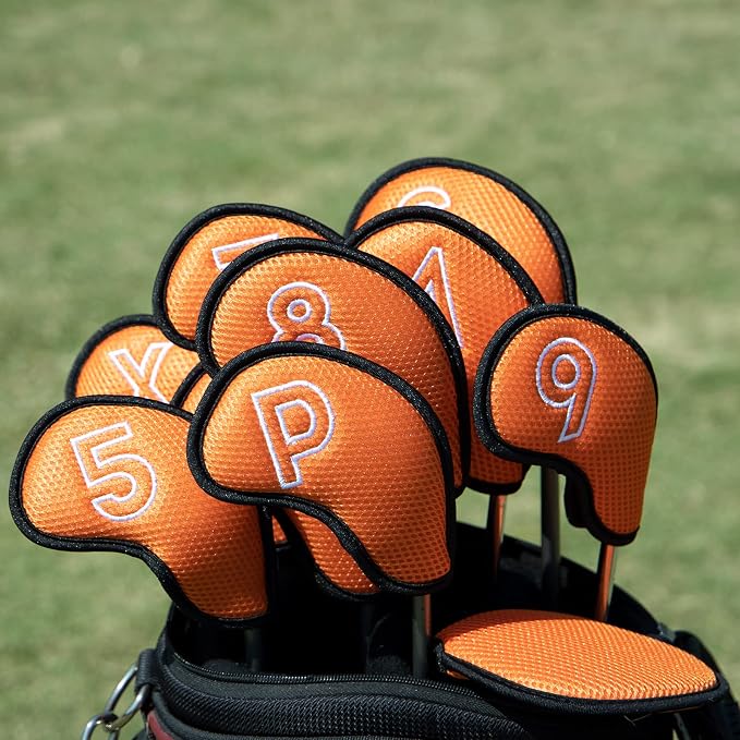 Montela Golf Iron Covers, Golf Iron Head Covers Mesh Golf Iron Covers Set 10pcs - Image 6
