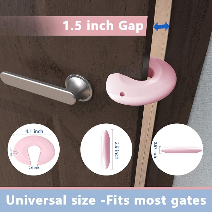 Silicone Door Pinch Guard and Door Slam Stopper, Durable Finger Pinch Guard - Image 8