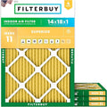 Filterbuy 14x18x1 Air Filter MERV 11 Allergen Defense Replacement, by Filterbuy