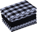Kitchen Towels Set of 6 Soft Premium Cotton Highly Absorbent Dish Towels 18x28 by Gratico