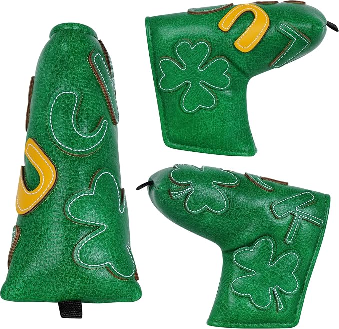 Golf Headcovers Golf Club Head Covers Four Leaf Clover Good Luck Charm - Image 4