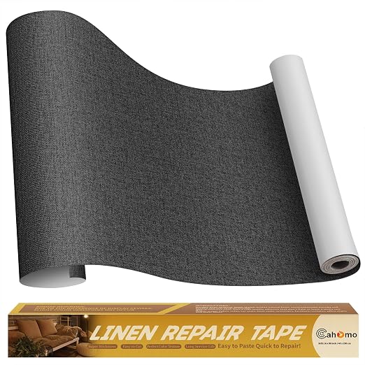 Linen Repair Tape 16x90 inch, Self Adhesive Fabric Patches, Linen Patch Tape Kit by Cahomo