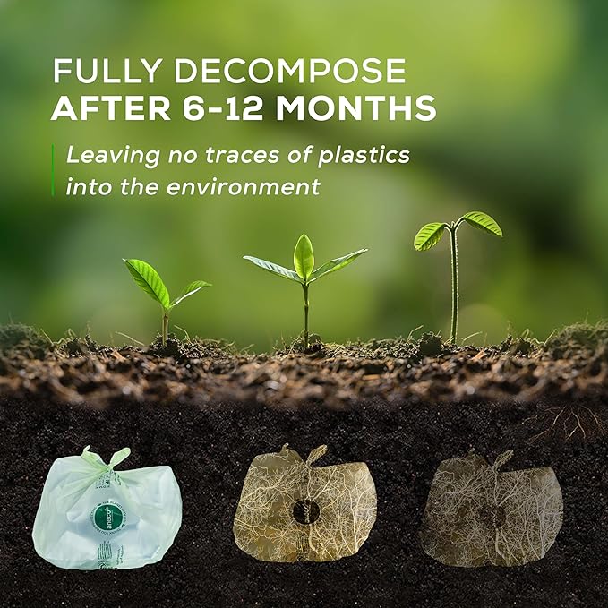 ANECO 4 Gallon Compostable Food Waste Bags - Image 6