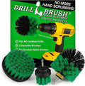Drillbrush Green Kitchen Drill Brush Set – Drill Powered Cleaning Tools by Drillbrush