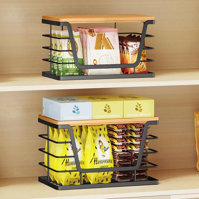 ALOCEO 3 Pack Stackable Storage Bins - Image 3