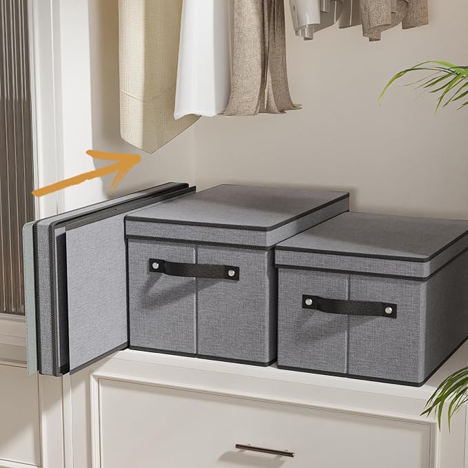 Storage Boxes, 15 x 9.8 x 8.3 Inch Baskets - Image 6