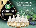 Air Wick Plug In Scented Oil Refills, Eucalyptus + Berries, Air Fresheners by AirWick