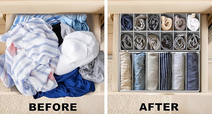 Simple Houseware 4-Pack Drawer Organizer Set - Image 3