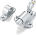 3 Packs Self-Closing Latches，Silver Gray Spring Door Lock，Resilient Bolt Latch by INIRET