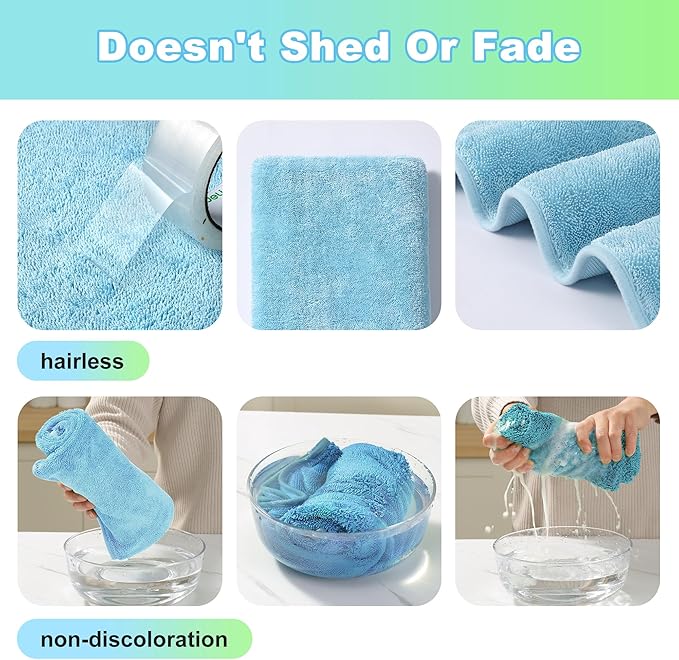 JOYMOOP Microfiber Towels for Cars, 35.4" x 23.6" Car Drying Towel, Quick - Image 4