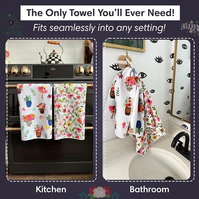 Microfiber Hand Towel & Washcloth Set of 2 - Image 3