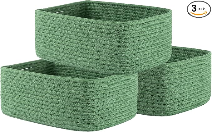 Small Woven Basket, 13.5 x 9.5 x 5 Inches, Storage Basket by KALLAX