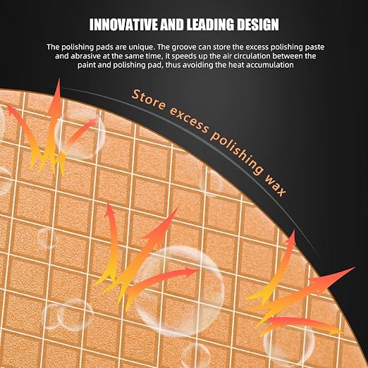 SPTA Orange Light Cut Pad, Buffing Polishing Pads, Polishing and Waxing -FPTSS3O - Image 6