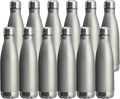 MEWAY 17oz Sport Water Bottle 12 Pack Vacuum Insulated Stainless Steel by MEWAY